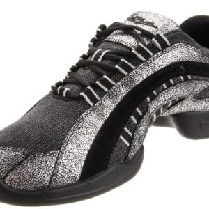 Sansha Women's Electron Canvas-W, Black/Silver, 9 8 M US