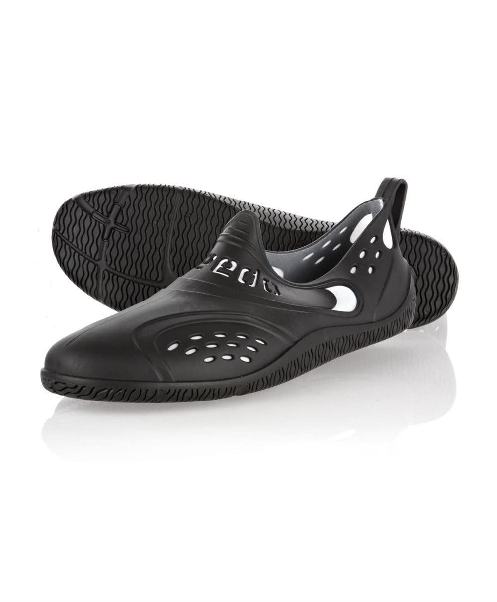 Speedo Women's Watershoes Water Shoes, Black, 6