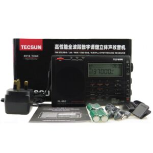 TECSUN PL-660 Portable AM/FM/LW/Air Shortwave World Band Radio with Single Side Band, Black