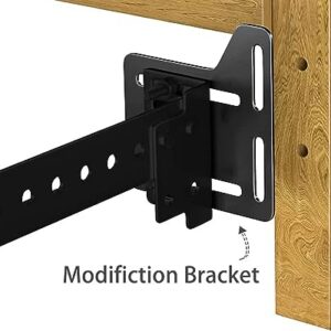 Bed Claw Queen Bed Modification Plate, Headboard Attachment Bracket, Set of 2