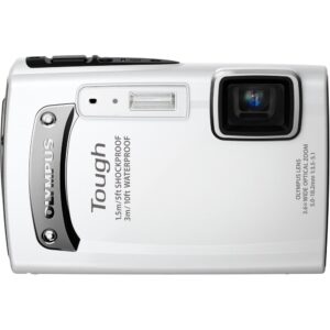 om system olympus tg-310 tough 14 mp digital camera , 3.6x wide optical zoom (28mm), 2.7" lcd,(white) (old model)