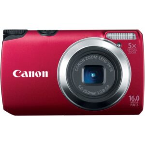 canon powershot a3300 is 16 mp digital camera with 5x optical zoom (red)