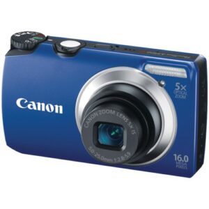 canon powershot a3300 16 mp digital camera with 5x optical zoom (blue)