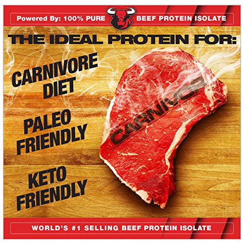 MuscleMeds, Carnivor Beef Protein Isolate Powder 56 Servings, Chocolate, 72 Ounce,4.19 Pound (Pack of 1),002542