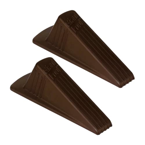 Giant Foot Doorstop, 6-3/4" x 3-1/2" x 2", Brown, 2/Pack (00969)