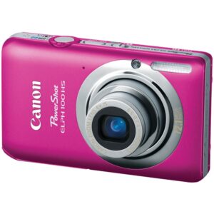 canon powershot elph 100 hs 12.1 mp cmos digital camera with 4x optical zoom (pink)