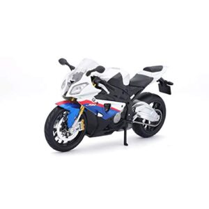 maisto 1/12 bmw s1000rr motorcycle, white/red/blue multi