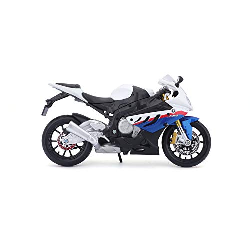 Maisto 1/12 BMW S1000Rr Motorcycle, White/Red/Blue Multi