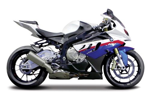 Maisto 1/12 BMW S1000Rr Motorcycle, White/Red/Blue Multi