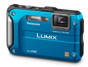 panasonic lumix dmc-ts3 12.1 mp rugged/waterproof digital camera with 4.6x wide angle optical image stabilized zoom and 2.7-inch lcd (blue)