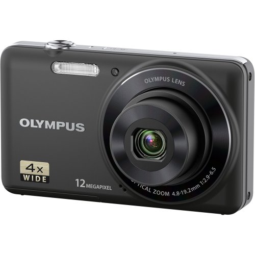 OM SYSTEM OLYMPUS VG-110 12 MP Digital Camera with 4x Wide Zoom Lens (27mm) and 2.7-Inch LCD (Black) (Old Model)