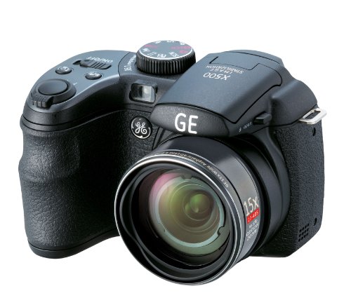 GE Power Pro X500-BK 16 MP with 15 x Optical Zoom Digital Camera, Black (OLD MODEL)