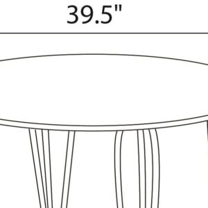 DHP Bentwood Round Dining Table Top.Legs sold seperately, Natural Finish, Medium