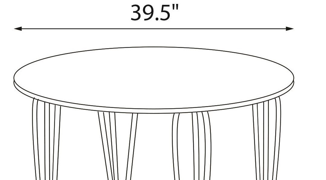 DHP Bentwood Round Dining Table Top.Legs sold seperately, Natural Finish, Medium