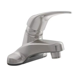 dura faucet df-pl100-sn rv single lever bathroom faucet (brushed satin nickel plating over abs plastic)
