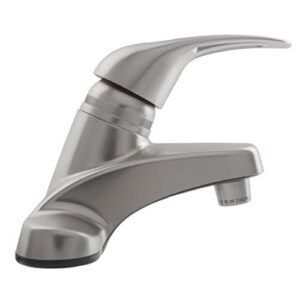 Dura Faucet DF-PL100-SN RV Single Lever Bathroom Faucet (Brushed Satin Nickel Plating Over ABS Plastic)