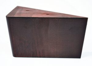bingltd - 3” mahogany triangle hardwood sofa legs - set of 4 (t200-157)