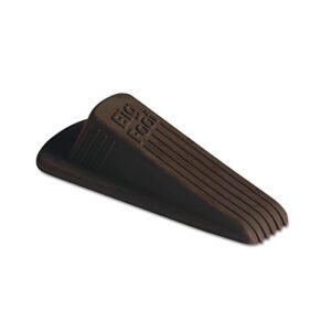 Master Caster 00920 Big Foot Doorstop, No Slip Rubber Wedge, 2 1/4w x 4 3/4d x 1 1/4h, Brown