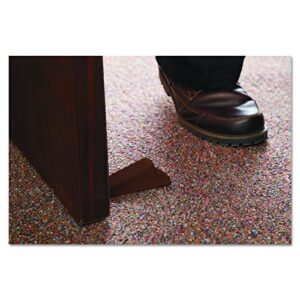 Master Caster 00920 Big Foot Doorstop, No Slip Rubber Wedge, 2 1/4w x 4 3/4d x 1 1/4h, Brown