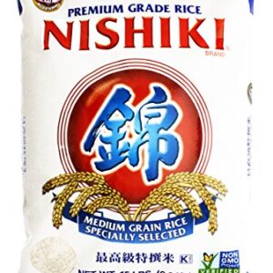 Nishiki Premium Rice, Medium Grain,15 Pound (Pack of 1)