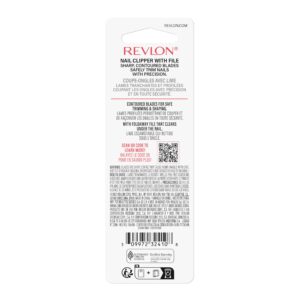 Revlon Mini Nail Clipper, Nail Care Tools, Curved Blade for Trimming & Grooming, Easy to Use (Pack of 1)