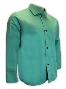 magid sparkguard flame resistant cotton standard weight jacket, 1 jacket, 30” length, size xl, green
