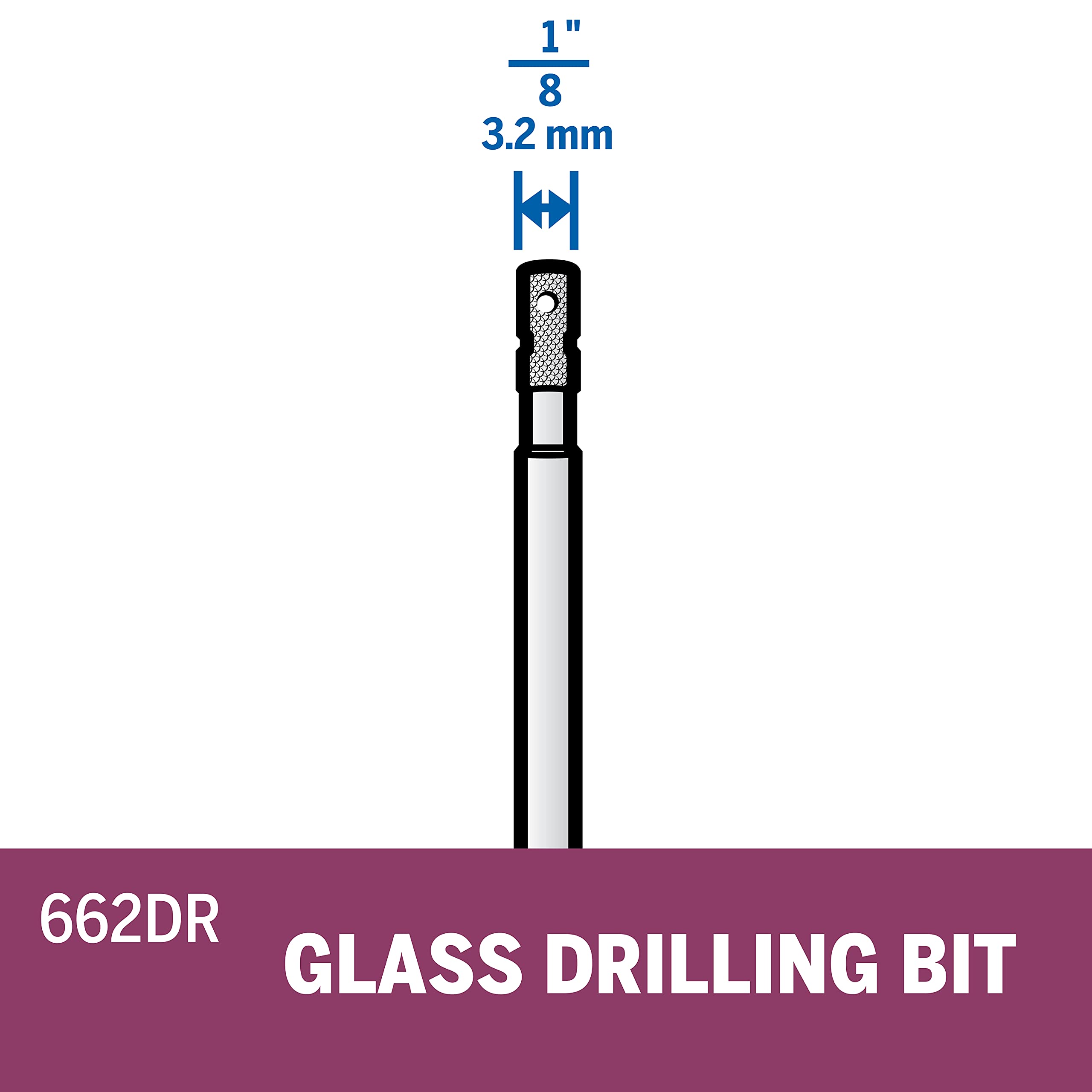 Dremel 662DR 1/8-Inch Glass Drilling Bit