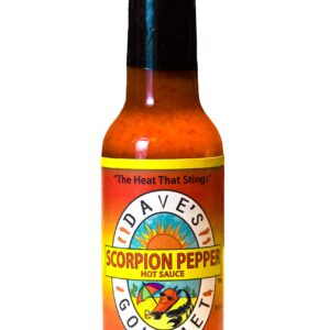 Dave's Gourmet Scorpion Pepper Hot Sauce - Fiery Addition to Dips Sauces and Soups
