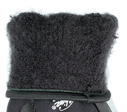 MCR Safety Gloves N9690FCM Ninja ICE Insulated Work Gloves 15 Gauge Black Nylon with Acrylic Terry Interior, HPT Coated, Medium, 1 Pair