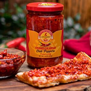 Crushed Calabrian Chili Pepper, Paste/Spread/Sauce, Hot, Savory, Delicious, TuttoCalabria,10 oz, (285g)