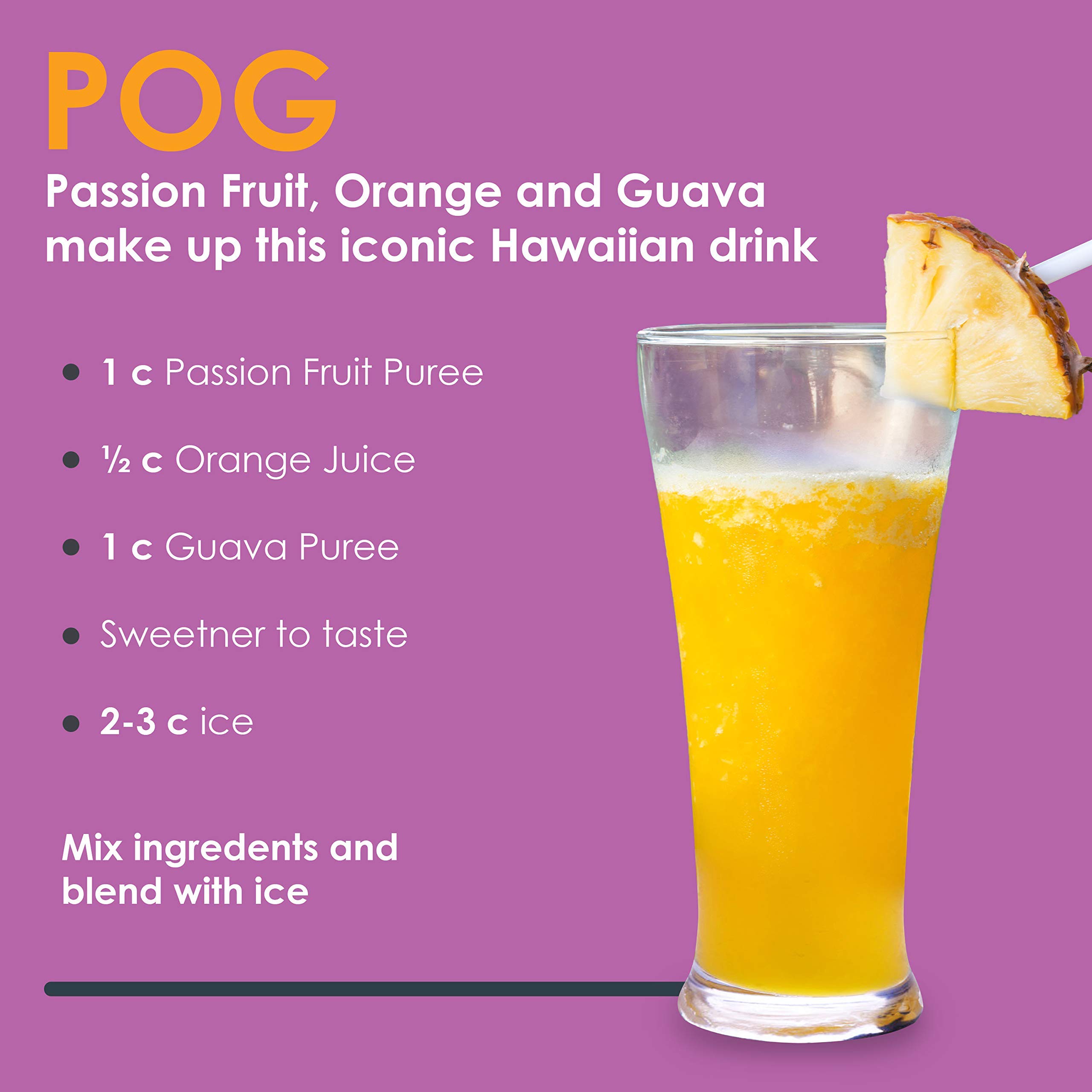 Funkin Passion Fruit Puree | Real Fruit, Two Ingredient, Natural Mixer for Cocktails, Drinks, Smoothies | Vegan, Non-GMO, Gluten-Free (2.2 lbs)