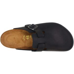 Birkenstock Boston Classic Arch Clog,Black Oiled Leather,40 M EU