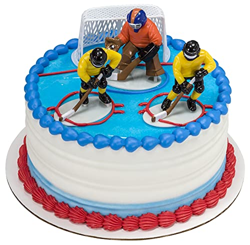 Hockey FaceOff DecoSet Cake Decoration