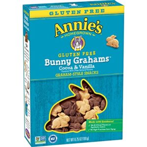 annie's gluten free cocoa and vanilla bunny cookies, 6.75 oz