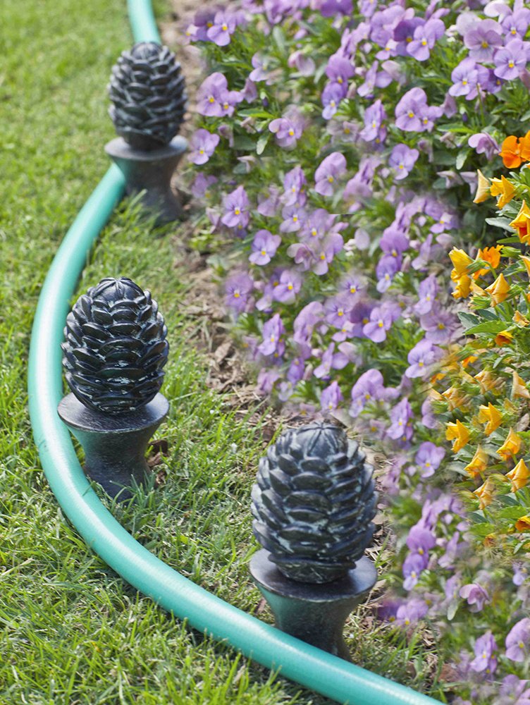 Liberty Garden 615 Decorative Pine Cone Garden Hose Guide - Bronze