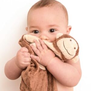 Angel Dear - Brown Monkey, Cuddle Twins Blankie Set