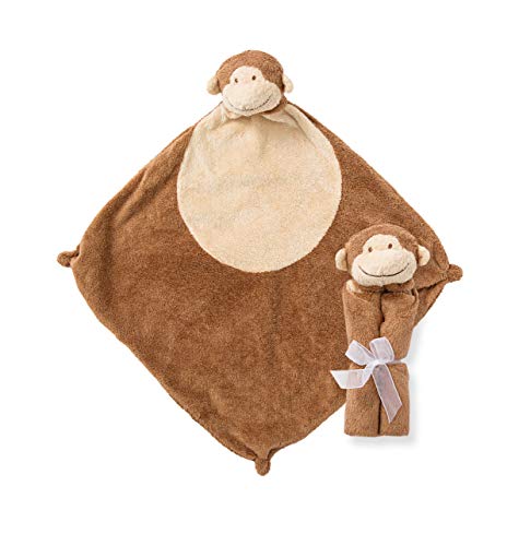 Angel Dear - Brown Monkey, Cuddle Twins Blankie Set