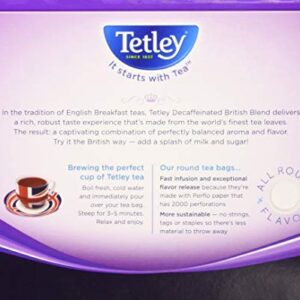 Tetley British Blend Decaffeinated Black Tea, 40 Tea Bags