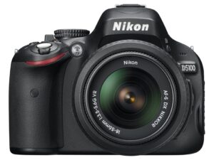 nikon d5100 dslr camera with 18-55mm f/3.5-5.6 auto focus-s nikkor zoom lens (old model)
