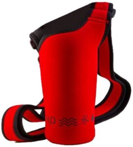 neosling, adjustable neoprene bottle holder, racecar red