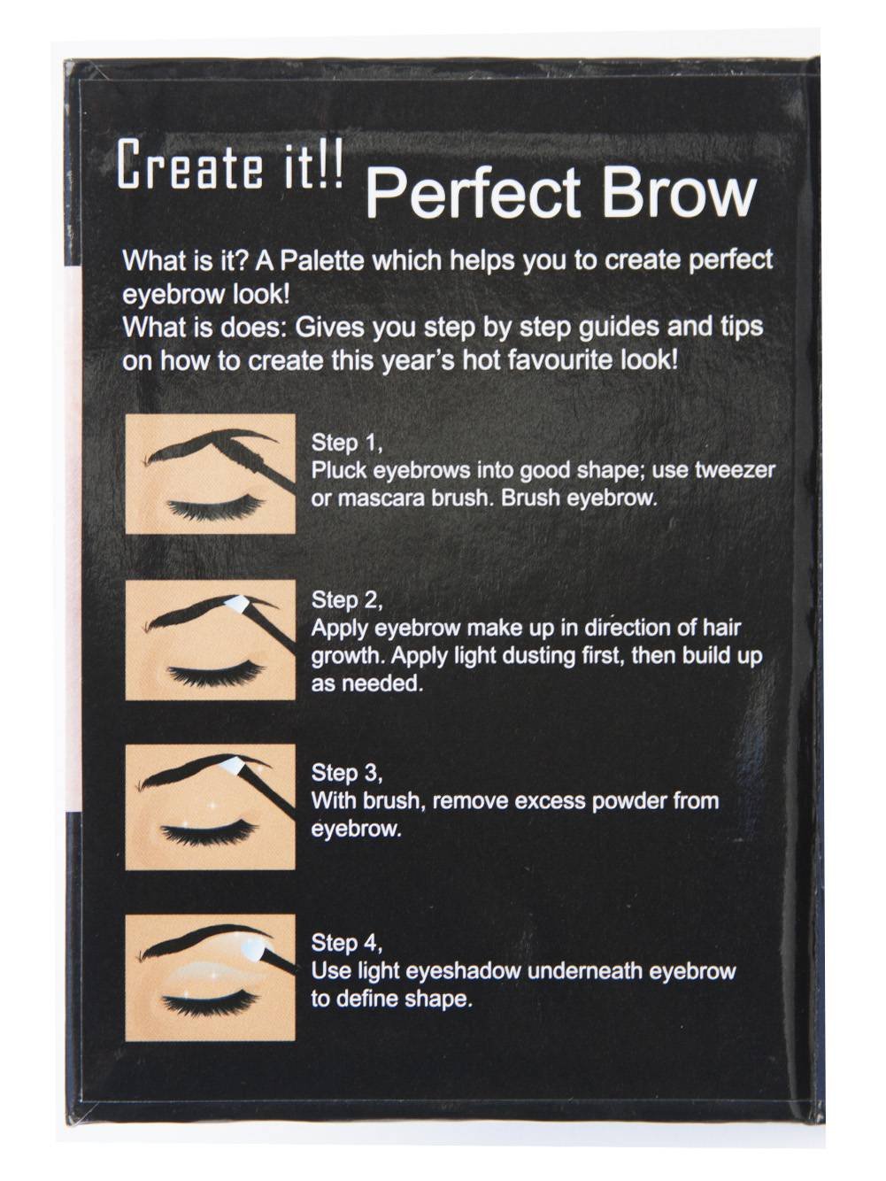 Cameo Perfect Brow Makeup, Dark Brown