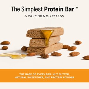 Rise Whey Protein Bars - Almond Honey | Healthy Breakfast Bar & Protein Snacks, 18g Protein, 4g Fiber, Just 3 Whole Food Ingredients, Non-GMO Healthy Snacks, Gluten-Free, Soy Free Bar, 12 Pack