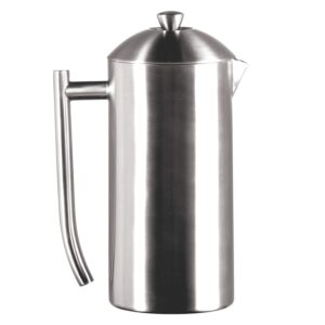 frieling double-walled stainless-steel french press coffee maker, brushed, 23 ounces