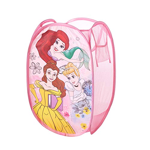 Disney Princess Pop Up Hamper with Durable Handles, 21"H x 13.5"W x 13.5" L