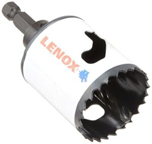lenox tools hole saw with arbor, speed slot, 1-3/4-inch (1772933)