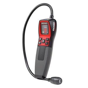 ridgid 36163 cd-100 micro combustible gas handheld diagnostic detector with 16" flexible probe and visual, audible, and vibration alarms