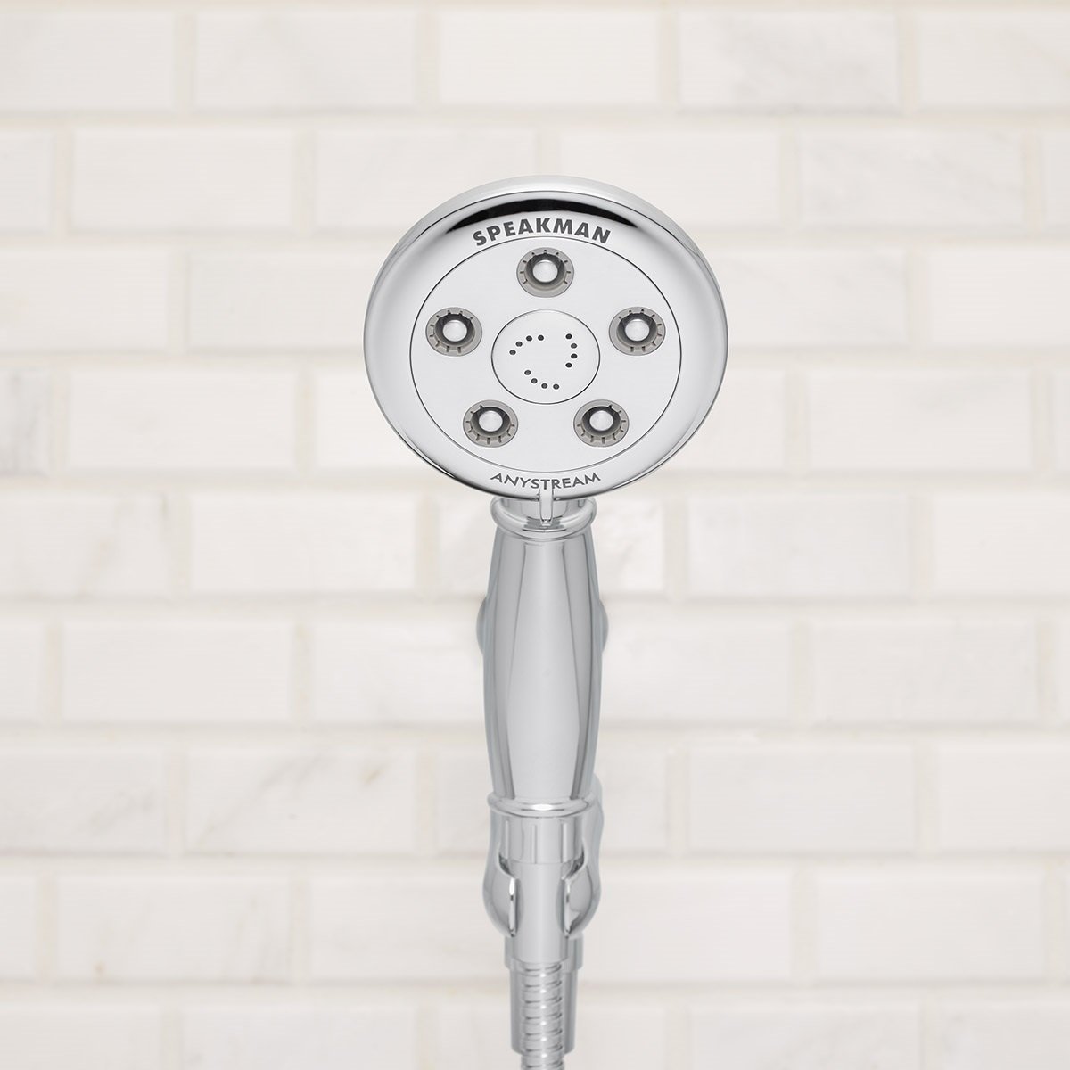 Speakman VS-3011 Chelsea Anystream Multi-Function Handheld Shower Head, 2.5 GPM, Polished Chrome