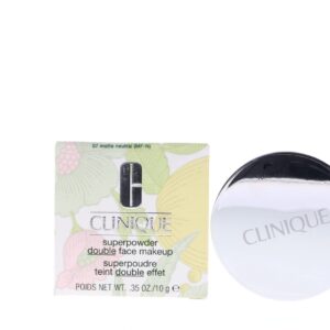 Clinique SuperPowder Double Face Makeup Powder Compact .35 oz, Matte Neutral