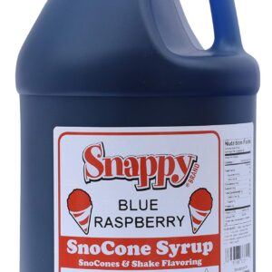 Snappy Blue Raspberry Sno Cone Syrup, 1 Gallon128 Ounce