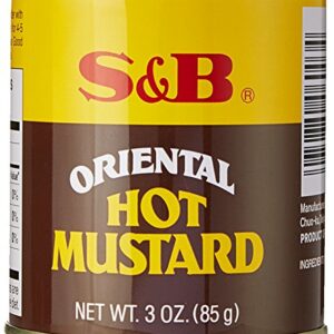 S&B Oriental Hot Mustard Powder, 3-Ounce